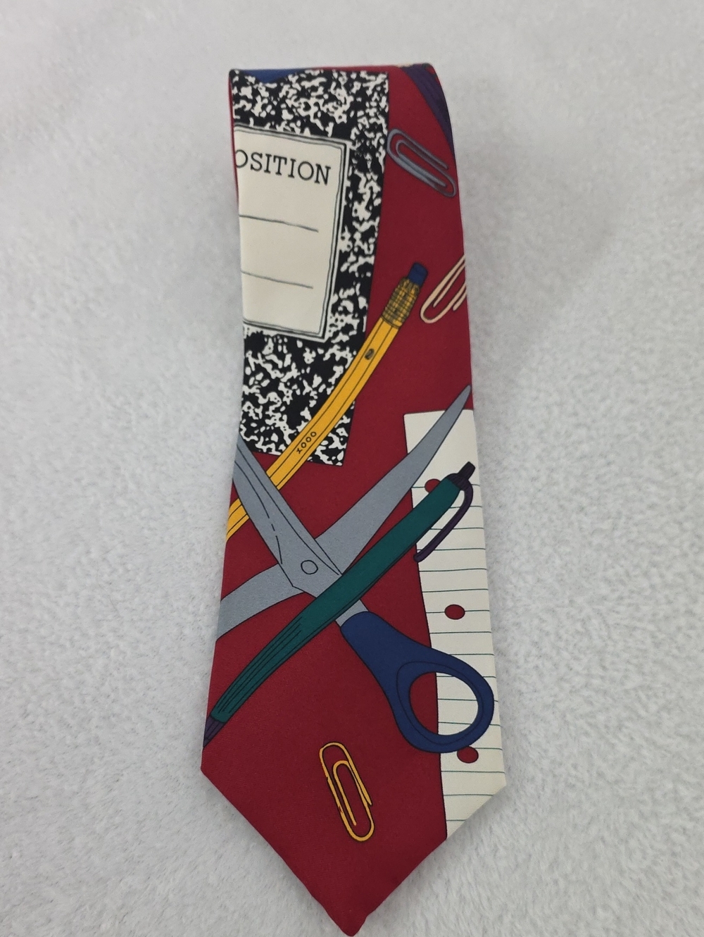 Save the Children Teacher Tie Tools for Learning Novelty Silk School
